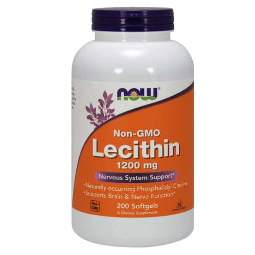 NOW Lecithin, 1200 mg, 200 Softgels