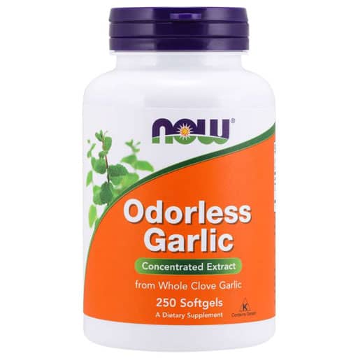 NOW Odorless Garlic, 250 Softgels