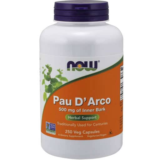 NOW Pau D'Arco - 500 mg - 250 Veg Capsules