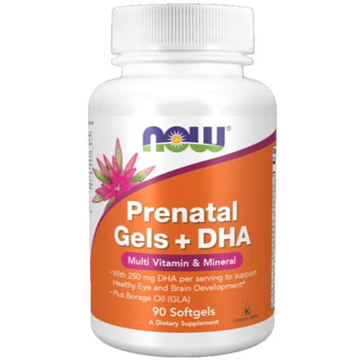 NOW Prenatal Gels Plus DHA, 90 Softgels