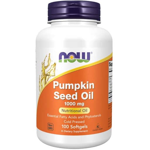 NOW Pumpkin Oil - 1000 mg - 100 Softgels