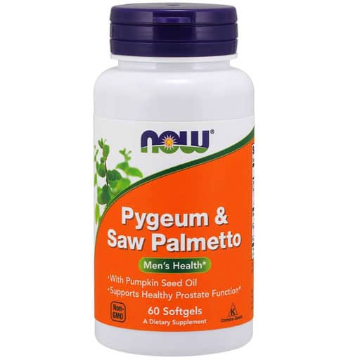 NOW Pygeum and Saw Palmetto - 60 Softgels