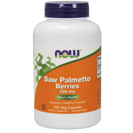 NOW Saw Palmetto Berries - 550 mg - 250 Veg Capsules