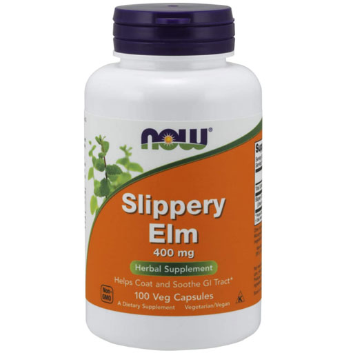 NOW Slippery Elm - 400 mg - 100 Veg Caps