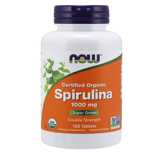NOW Spirulina, 1000 mg, 120 Tabs