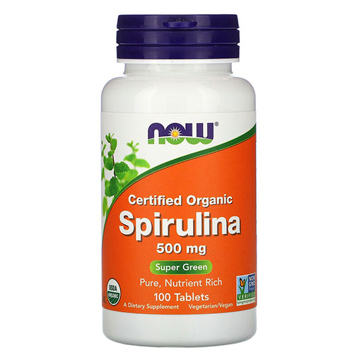 NOW Spirulina, 500 mg, 100 Tabs