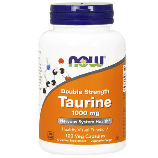 NOW Taurine - 1000 mg - 100 Veg Caps