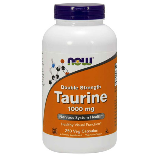 NOW Taurine - 1000 mg - 250 Veg Capsules