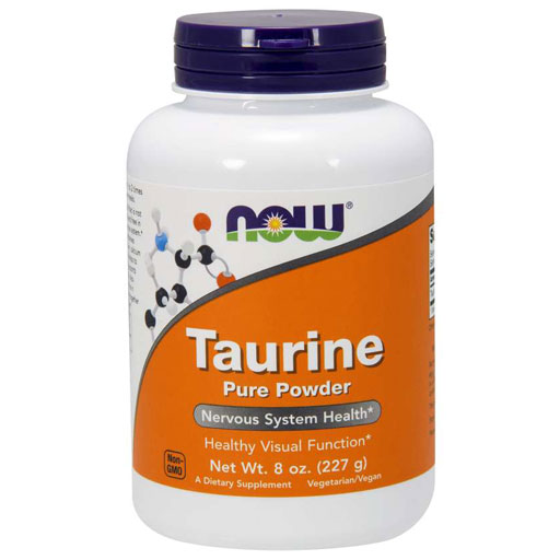 NOW Taurine, Pure Powder, 8 oz.