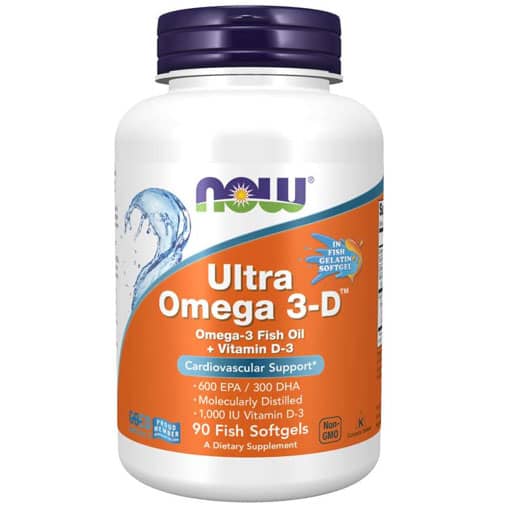 Ultra Omega 3-D By NOW, 90 Softgels