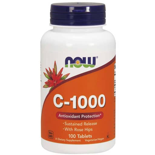 NOW C-1000 - Sustained Release - Rose Hips - 100 Tabs