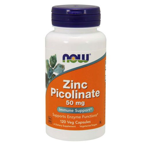 NOW Zinc Picolinate - 50mg - 120 Veg Caps
