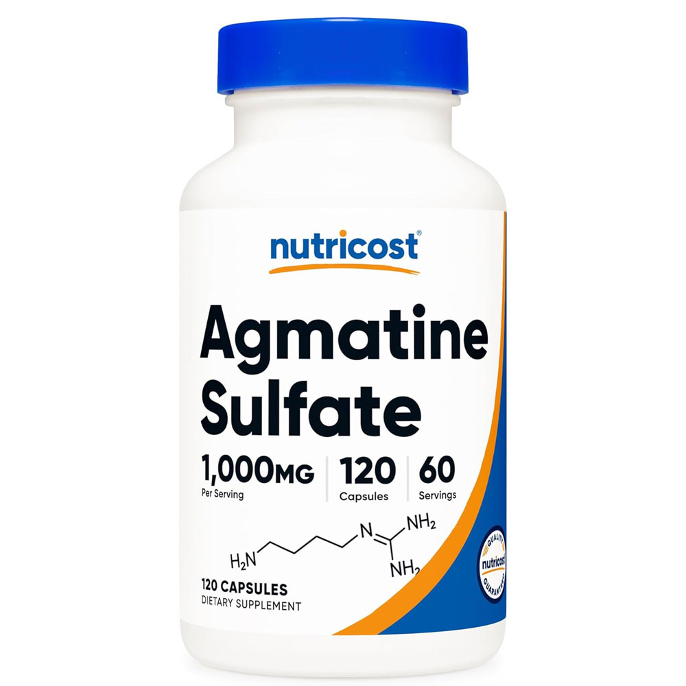 Nutricost Agmatine - 1000 mg - 120 Capsules
