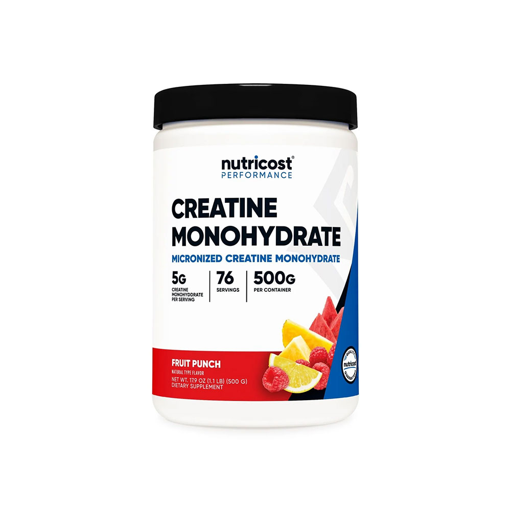 Nutricost Creatine Monohydrate Powder - Fruit Punch - 500 Grams