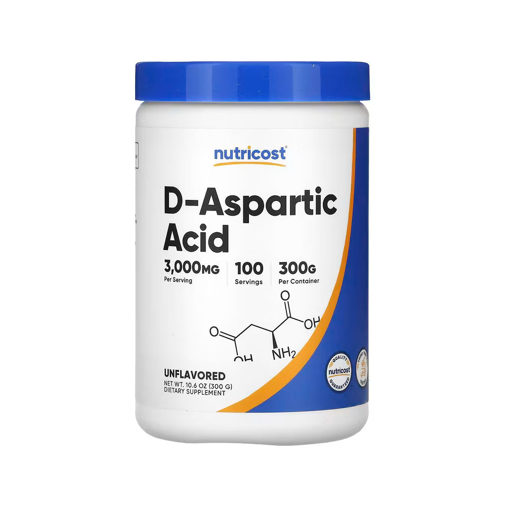 Nutricost D-Aspartic Acid Powder - Unflavored - 300 Grams