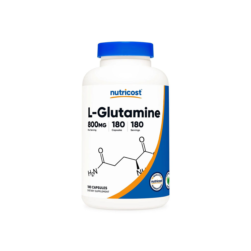 Nutricost L-Glutamine - 800 mg - 180 Capsules