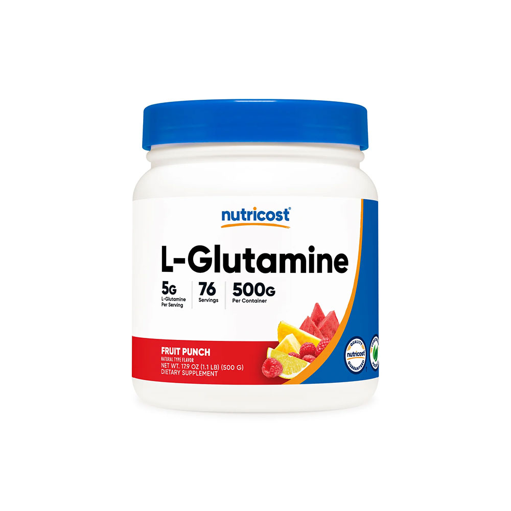 Nutricost L-Glutamine Powder - Fruit Punch - 500 Grams