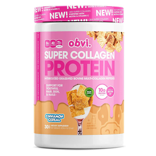 Obvi Super Collagen Protein - Cinnamon Cereal - 30 Servings