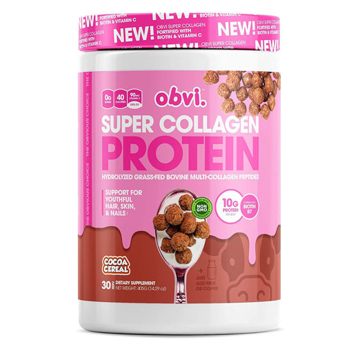 Obvi Super Collagen Protein - Cocoa Cereal - 30 Servings