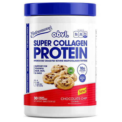 Obvi Super Collagen Protein - Entenmanns Chocolate Chip Cookies - 30 Servings