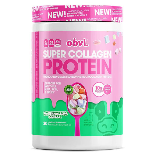Obvi Super Collagen Protein - Marshmallow Cereal - 30 Servings