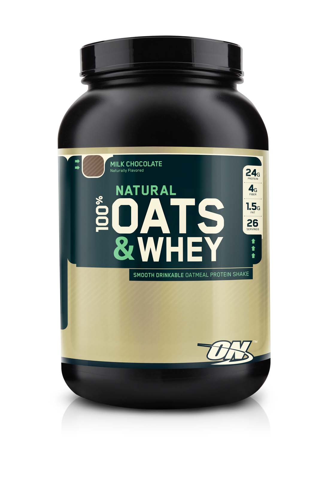 Natural Oats & Whey By Optimum Nutrition, Chocolate 3lb