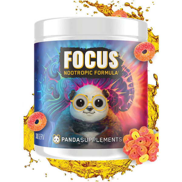Panda Focus - Peach Gummy Rings - 30 Servings