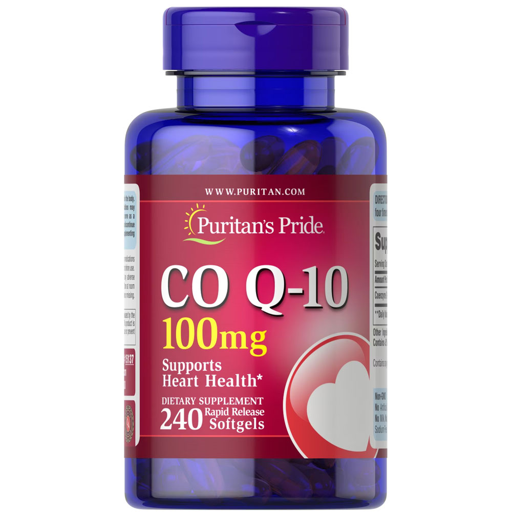 Puritan's Pride Q-Sorb CoQ10 - 100 mg - 240 Rapid Release Softgels