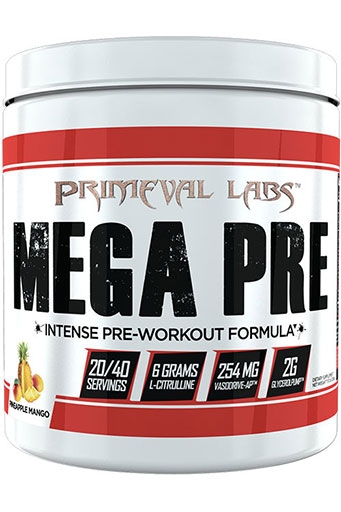 Mega Pre by Primeval Labs, Pineapple Mango, 40 Servings