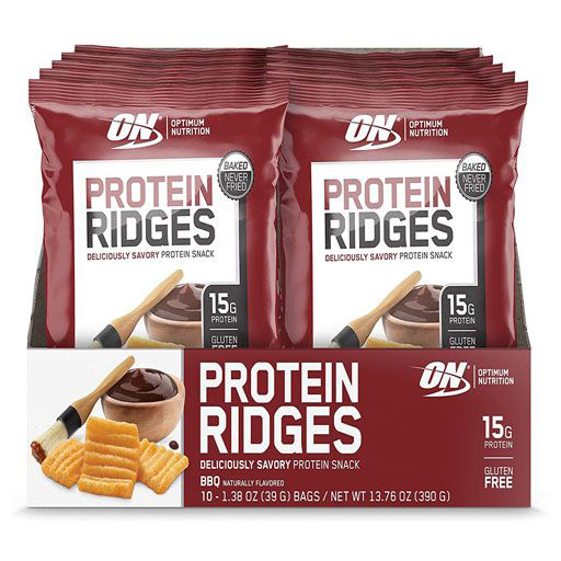 Optimum Protein Ridges - BBQ - 10/Box