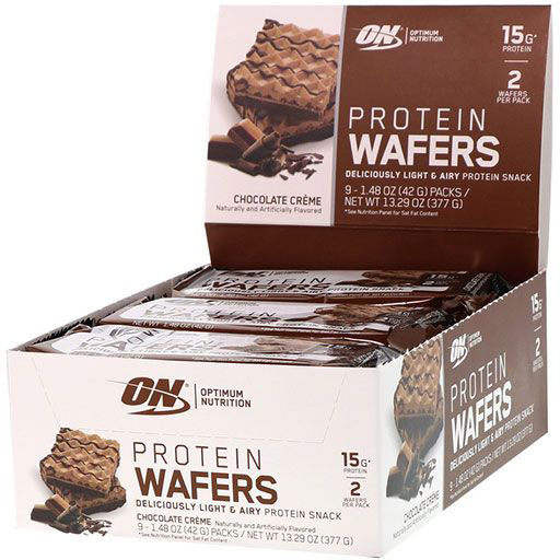 Optimum Protein Wafers - Chocolate Creme - 9/box