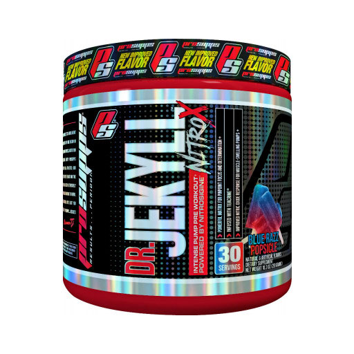 Dr Jekyll Nitro X By Pro Supps, Blue Razz Popsicle, 30 Servings
