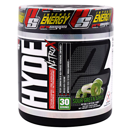Hyde Nitro X By Pro Supps, Green Apple, 30 Servings