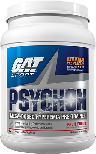Psychon Pre Workout By GAT Sport, Fruit Punch, 20 Servings