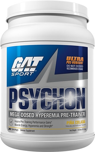 Psychon Pre Workout By GAT Sport, Pina Colada, 20 Servings