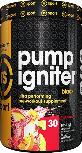 Pump Igniter Black By Top Secret Nutrition, Fruit Punch, 30 Servings