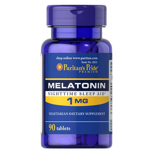 Puritan's Pride Melatonin - 1 mg - 90 Tablets