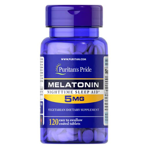 Puritan's Pride Melatonin - 5 mg - 120 Tablets