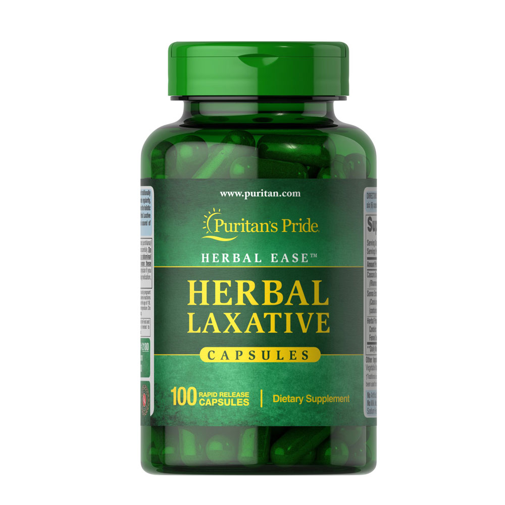 Puritan's Pride Herbal Laxative - 100 Rapid Release Capsules