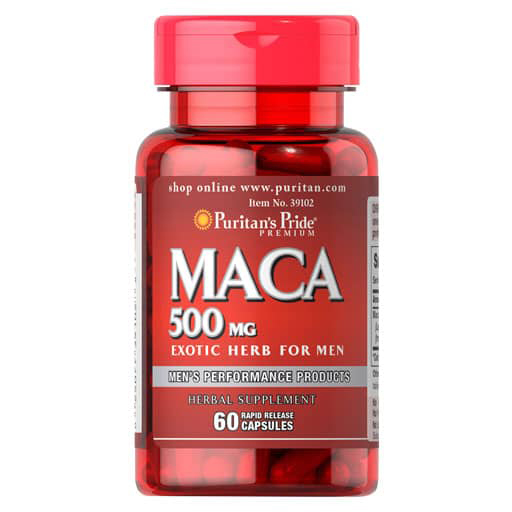 Puritan's Pride Maca - 500 mg - 60 Rapid Release Caps
