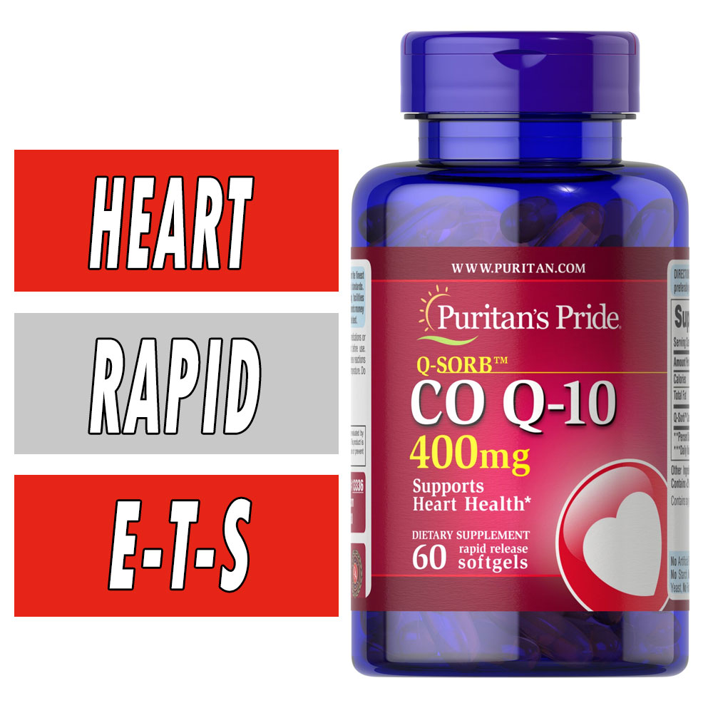 Puritan's Pride Q-Sorb CoQ10 - 400 mg - 60 Rapid Release Softgels