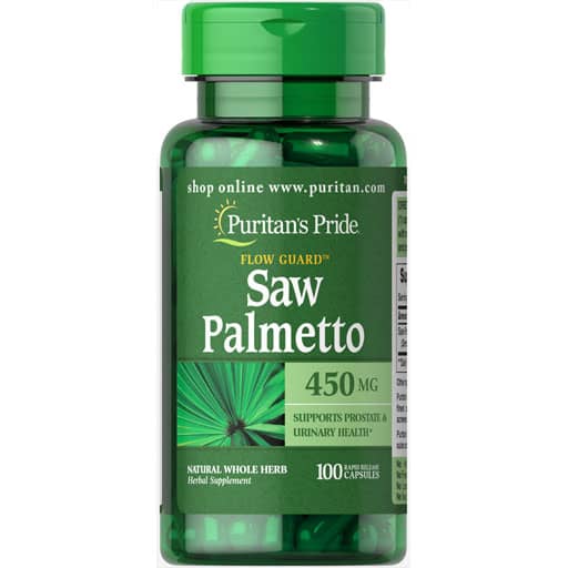 Puritan's Pride Saw Palmetto - 450 mg - 100 Capsules