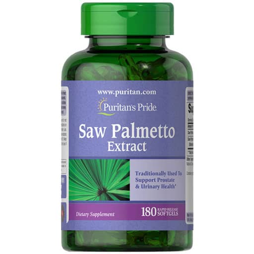 Puritan's Pride Saw Palmetto Extract - 180 Softgels