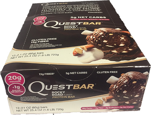 Quest Bars, Rocky Road, 12/Box, By Quest Nutrition,