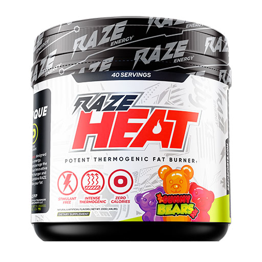 Raze Heat - Gummy Bear - 40/20 Servings