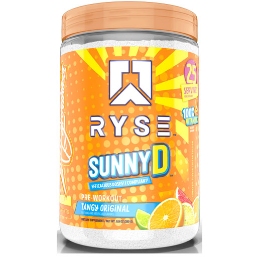 Ryse Blackout Pre Workout - SunnyD Tangy Original - 25 Servings
