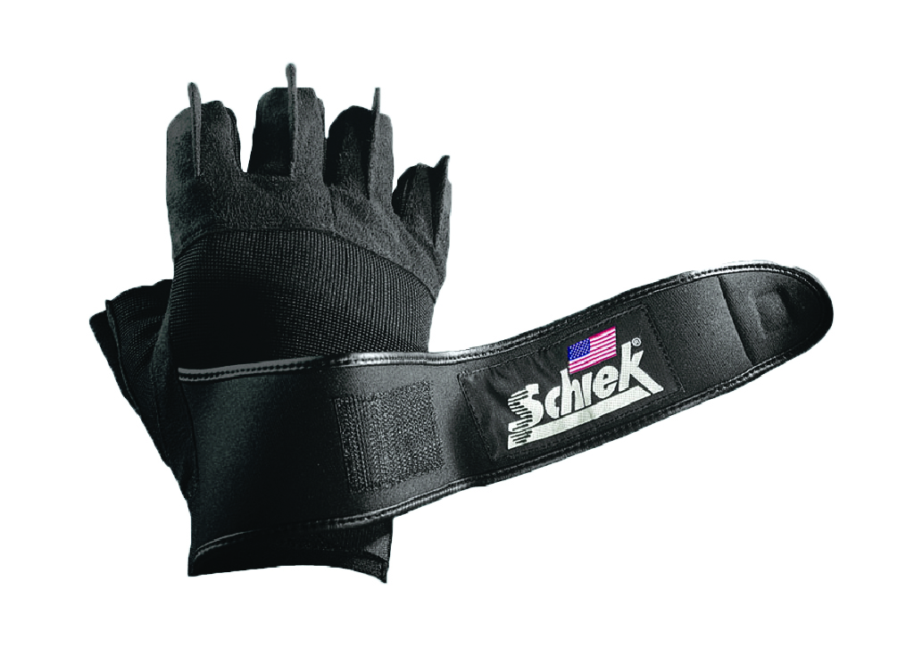 Schiek's Sports Platinum Gel with Wrist Wraps Lifting Gloves Large Model 540