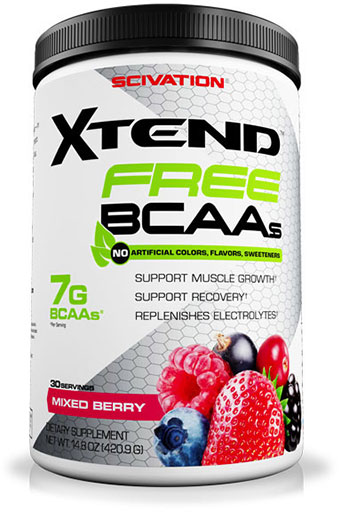 Xtend Free BCAA By Scivation, Mixed Berry, 30 Servings