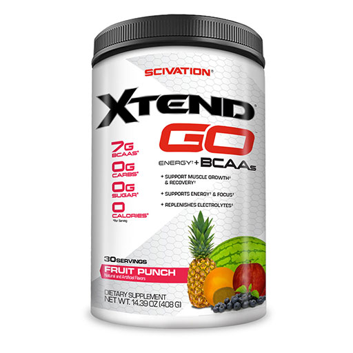Xtend Go BCAA By Scivation, Fruit Punch, 30 Servings