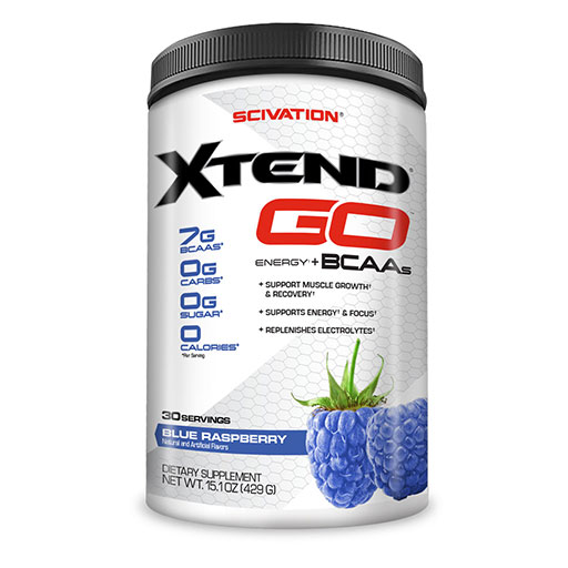 Xtend Go BCAA By Scivation, Blue Raspberry, 30 Servings